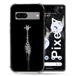 Coque Renforcée Pour Google Pixel 7 Animal Girafe Noire