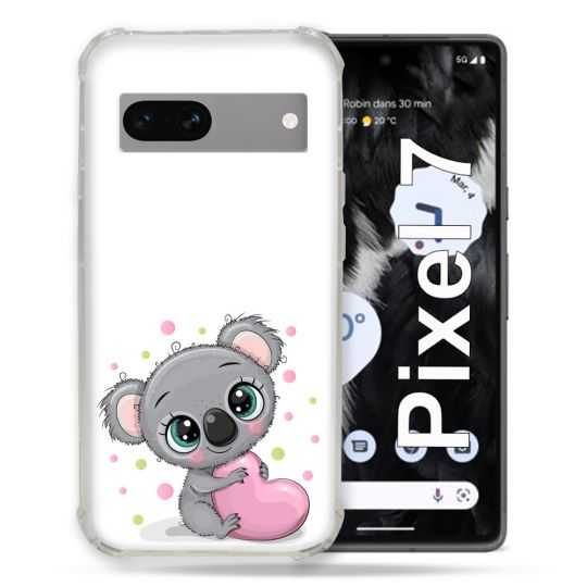 Coque Renforcée Pour Google Pixel 7 Animal Koala Cœur