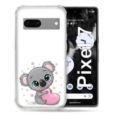 Coque Renforcée Pour Google Pixel 7 Animal Koala Cœur