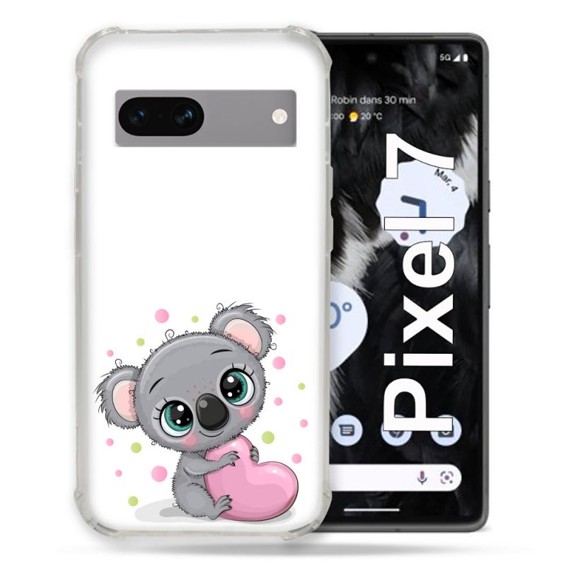 Coque Renforcée Pour Google Pixel 7 Animal Koala Cœur