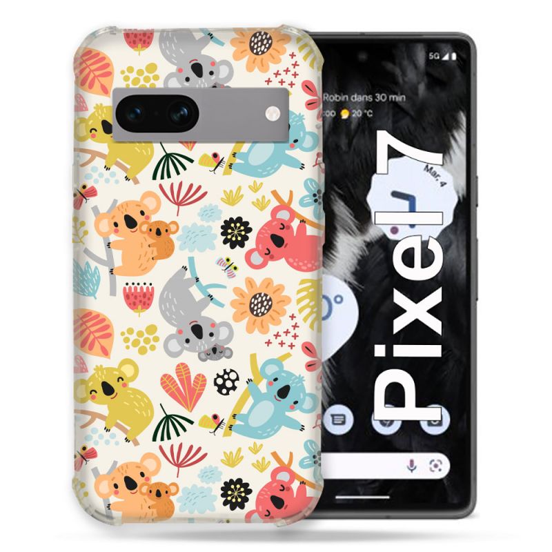 Coque Renforcée Pour Google Pixel 7 Animal Koala Pattern