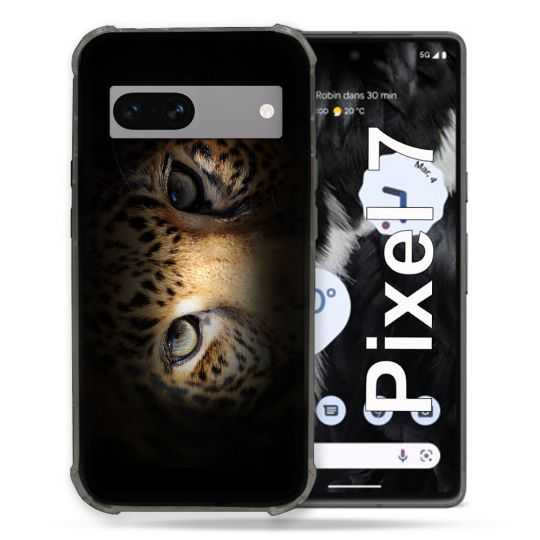 Coque Renforcée Pour Google Pixel 7 Animal Leopard Yeux