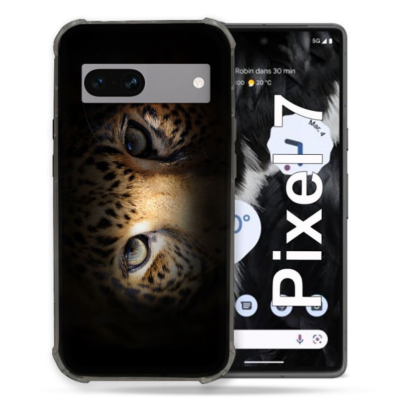 Coque Renforcée Pour Google Pixel 7 Animal Leopard Yeux