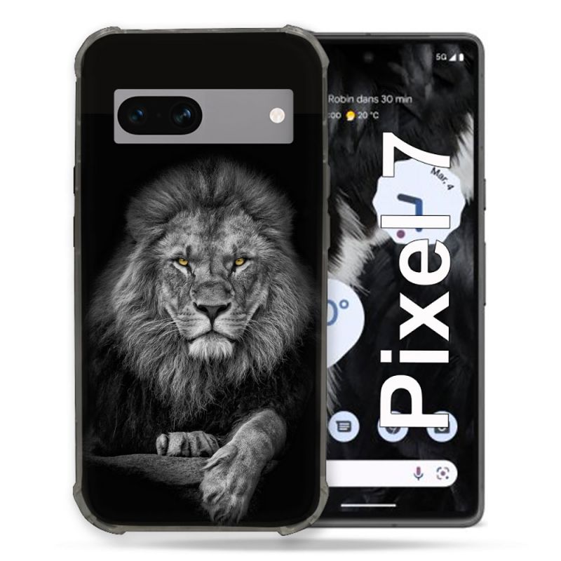Coque Renforcée Pour Google Pixel 7 Animal Lion Majestueux