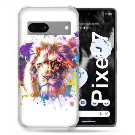Coque Renforcée Pour Google Pixel 7 Animal Lion Tag