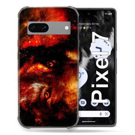 Coque Renforcée Pour Google Pixel 7 Animal Loup Espace