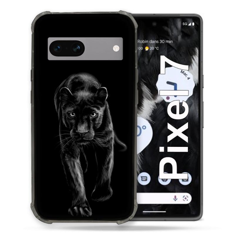 Coque Renforcée Pour Google Pixel 7 Animal Panthère Noire