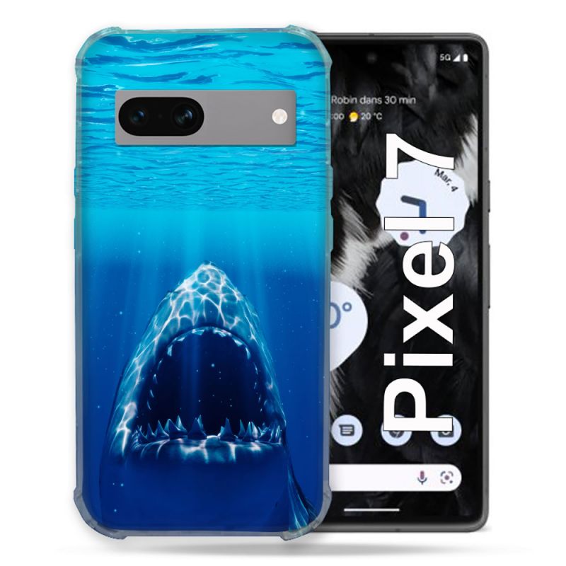 Coque Renforcée Pour Google Pixel 7 Animal Requin Dent
