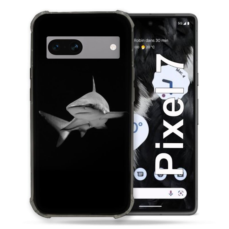 Coque Renforcée Pour Google Pixel 7 Animal Requin Sombre
