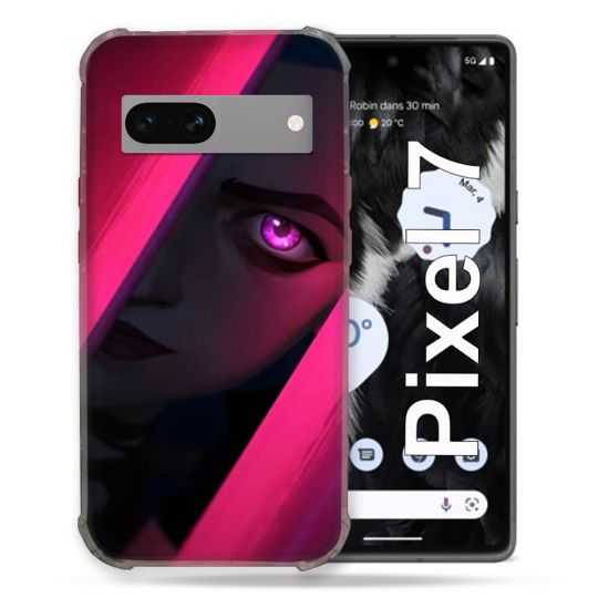 Coque Renforcée Pour Google Pixel 7 Arcane Jynx Rose