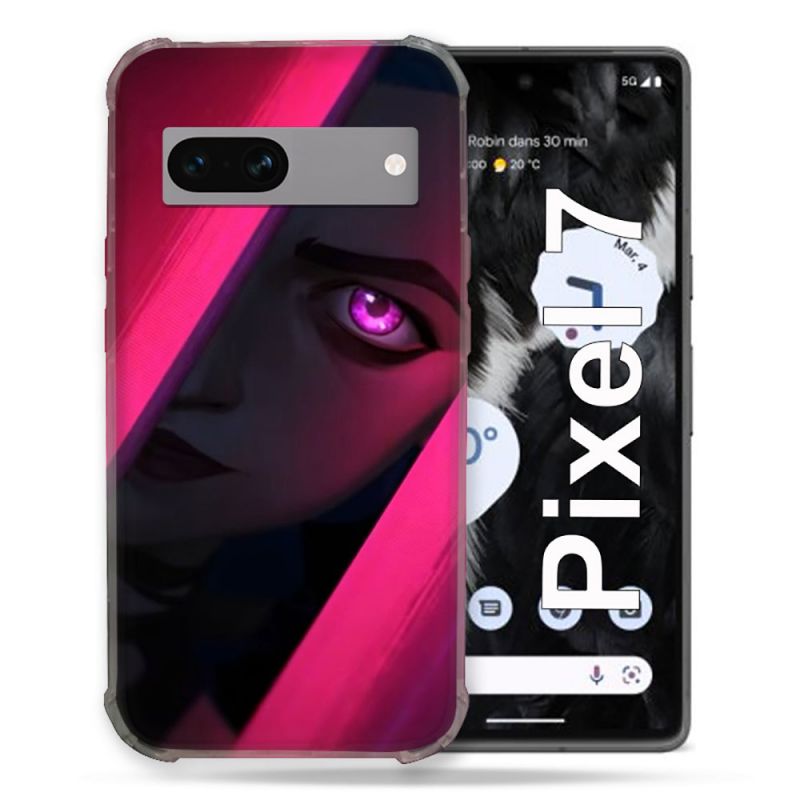 Coque Renforcée Pour Google Pixel 7 Arcane Jynx Rose
