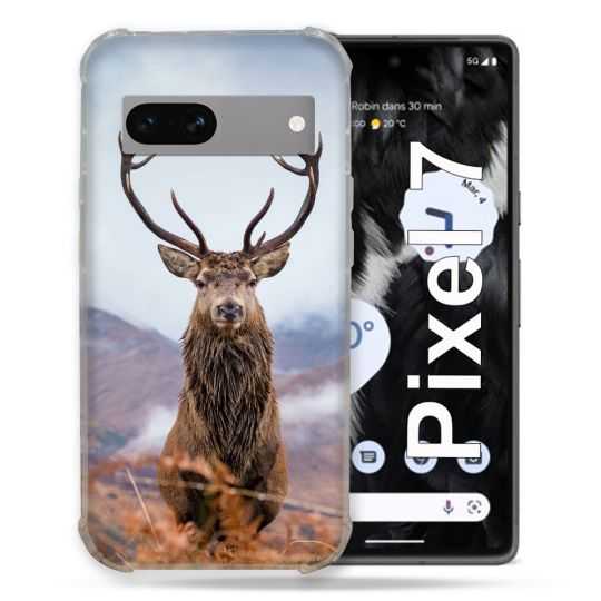 Coque Renforcée Pour Google Pixel 7 Chasse Chevreuil Montagne