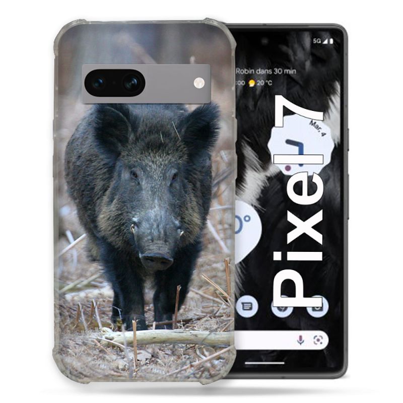 Coque Renforcée Pour Google Pixel 7 Chasse Sanglier Pin