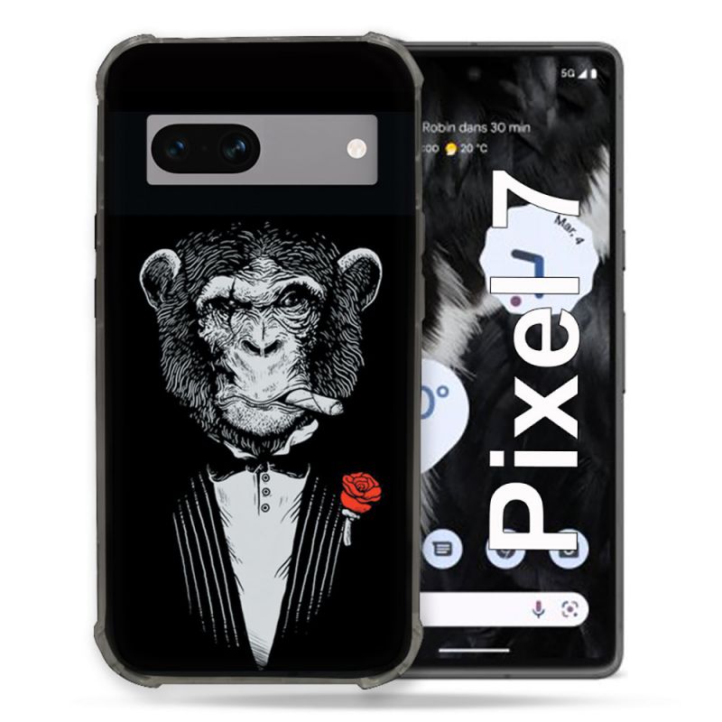 Coque Renforcée Pour Google Pixel 7 Decale Singe Mafia