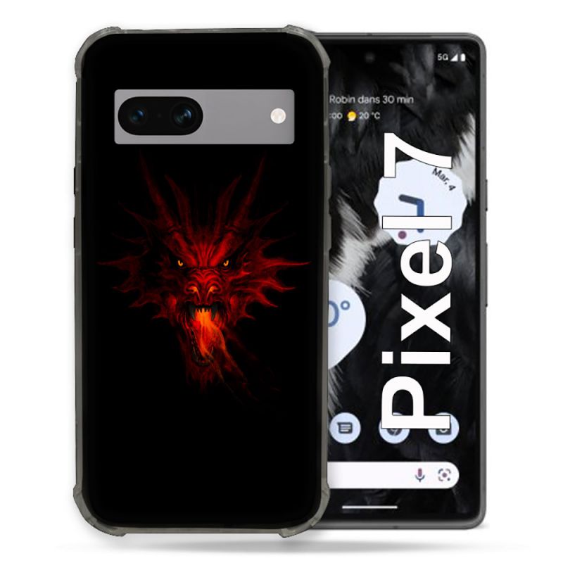Coque Renforcée Pour Google Pixel 7 Fantastique Dragon Feu