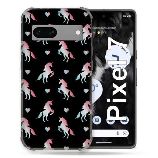 Coque Renforcée Pour Google Pixel 7 Fantastique Licorne Pattern