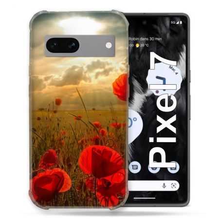 Coque Renforcée Pour Google Pixel 7 Fleur Coquelicot