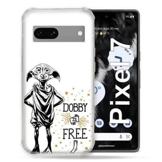 Coque Renforcée Pour Google Pixel 7 Harry Potter Dobby Free Blanc