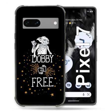 Coque Renforcée Pour Google Pixel 7 Harry Potter Dobby Free Noir