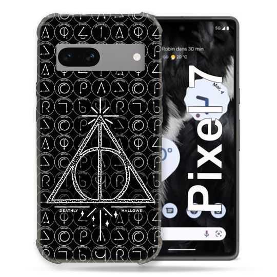 Coque Renforcée Pour Google Pixel 7 Harry Potter Hollows Triangle Noir