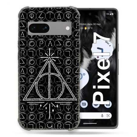 Coque Renforcée Pour Google Pixel 7 Harry Potter Hollows Triangle Noir