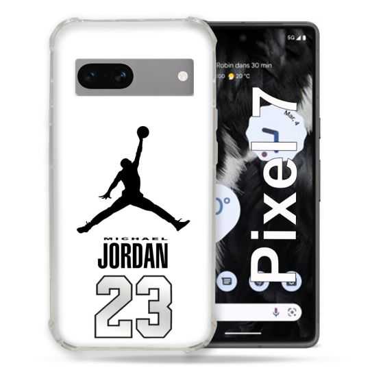Coque Renforcée Pour Google Pixel 7 Jordan 23 Blanc