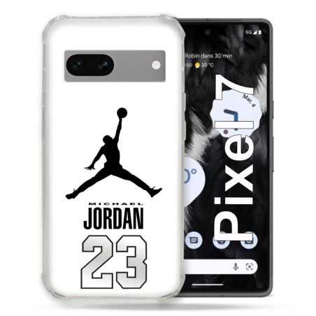 Coque Renforcée Pour Google Pixel 7 Jordan 23 Blanc