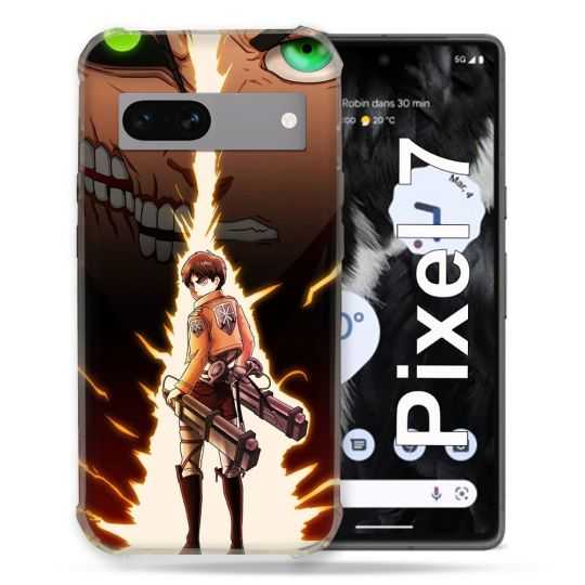 Coque Renforcée Pour Google Pixel 7 Manga Attaque Titans Eren Eclair