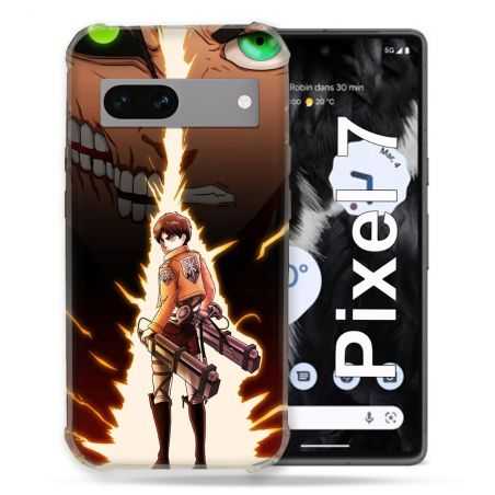 Coque Renforcée Pour Google Pixel 7 Manga Attaque Titans Eren Eclair