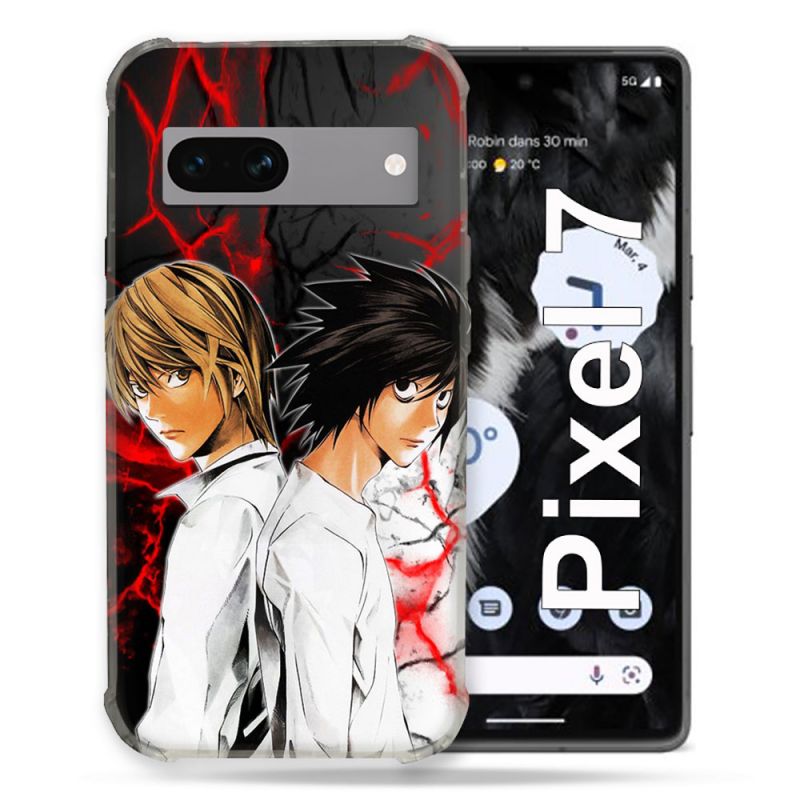 Coque Renforcée Pour Google Pixel 7 Manga Death Note Duo