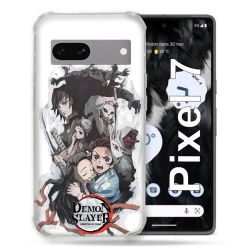 Coque Renforcée Pour Google Pixel 7 Manga Demon Slayer Blanc