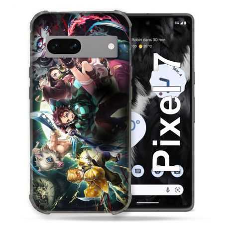 Coque Renforcée Pour Google Pixel 7 Manga Demon Slayer Groupe