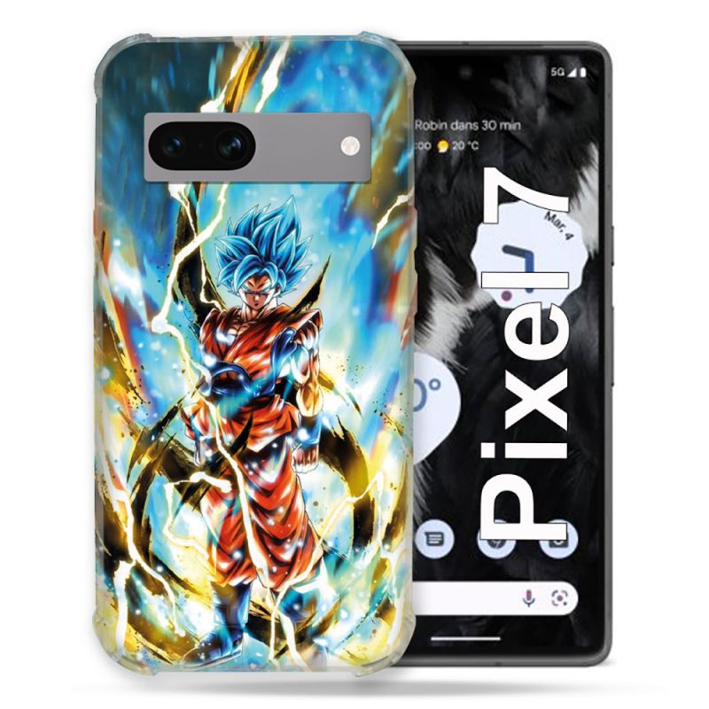 Coque Renforcée Pour Google Pixel 7 Manga Dragon Ball Sangoku Blanc