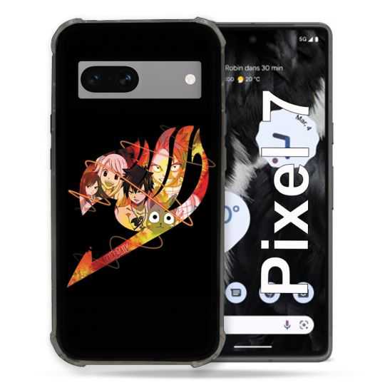 Coque Renforcée Pour Google Pixel 7 Manga Fairy Tail Logo Noir