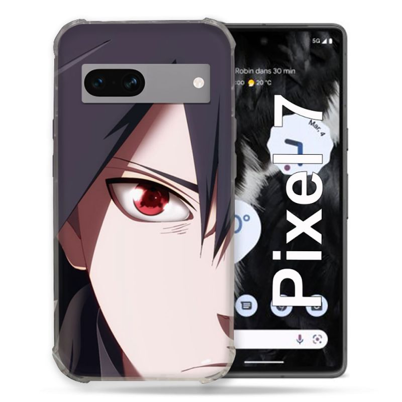 Coque Renforcée Pour Google Pixel 7 Manga Naruto Sasuke visage