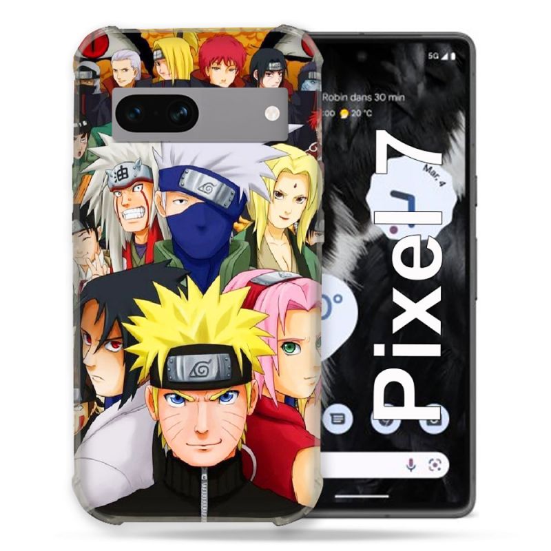 Coque Renforcée Pour Google Pixel 7 Manga Naruto Team