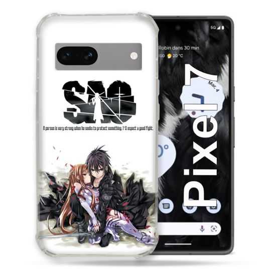 Coque Renforcée Pour Google Pixel 7 Manga SAO sword Art Online Blanc