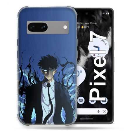 Coque Renforcée Pour Google Pixel 7 Manga Solo Leveling Sung Bleu