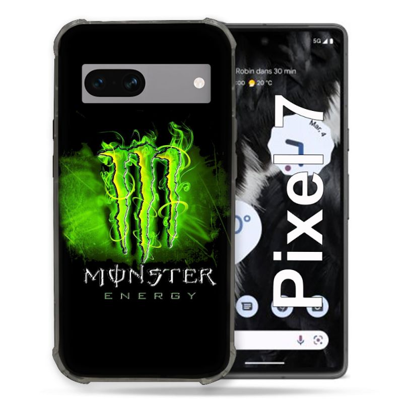 Coque Renforcée Pour Google Pixel 7 Monster Energy Vert