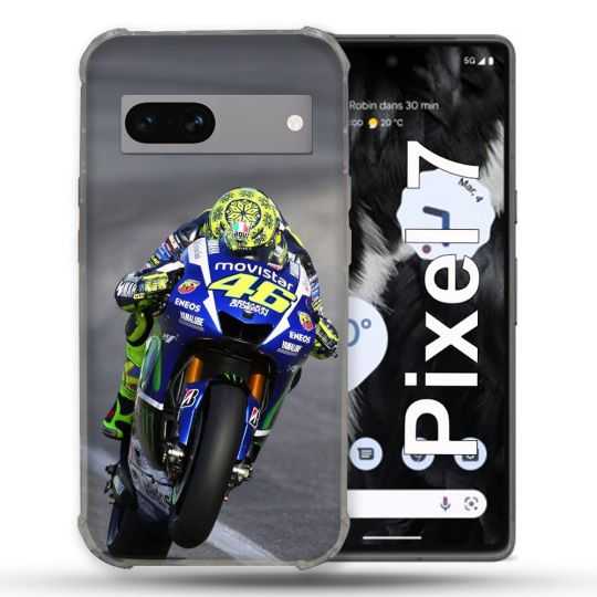 Coque Renforcée Pour Google Pixel 7 Moto Course GP Wheeling 46
