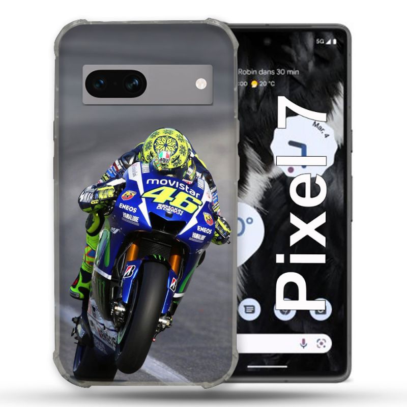 Coque Renforcée Pour Google Pixel 7 Moto Course GP Wheeling 46