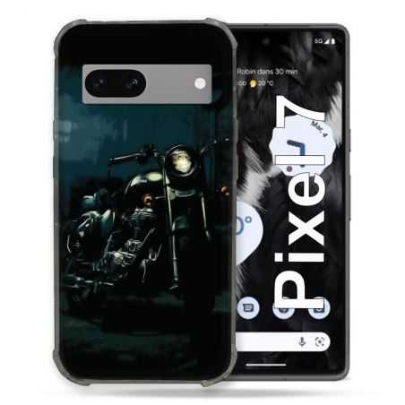 Coque Renforcée Pour Google Pixel 7 Moto Harley Vintage