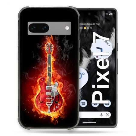 Coque Renforcée Pour Google Pixel 7 Musique Guitare Electrique