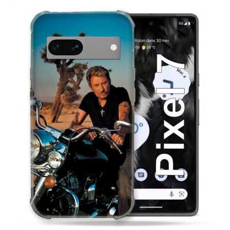 Coque Renforcée Pour Google Pixel 7 Musique Johnny Hallyday Moto