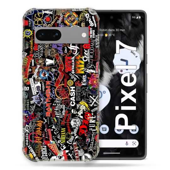 Coque Renforcée Pour Google Pixel 7 Musique Rock Groupe