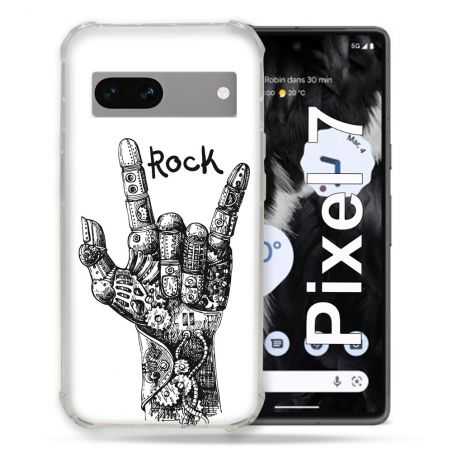 Coque Renforcée Pour Google Pixel 7 Musique Rock Main