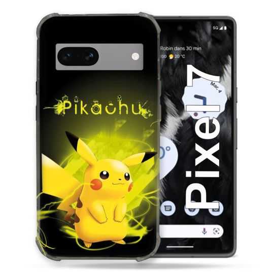 Coque Renforcée Pour Google Pixel 7 Pokemon Pikachu Eclair
