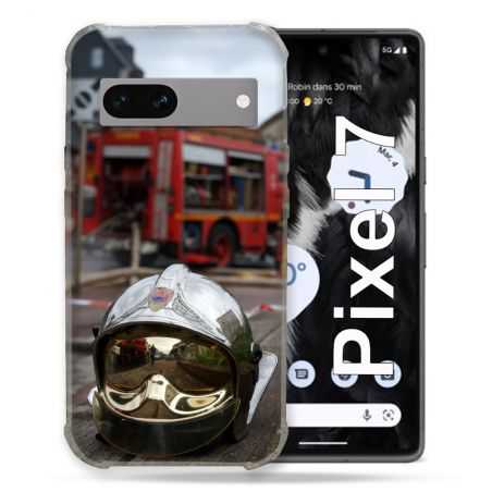 Coque Renforcée Pour Google Pixel 7 Pompier Casque Camion