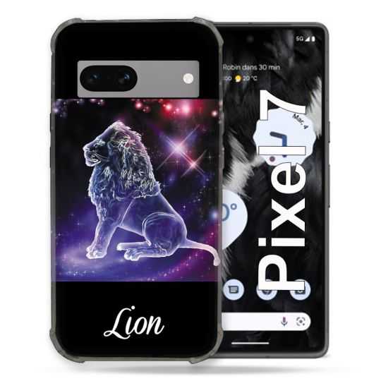 Coque Renforcée Pour Google Pixel 7 Signe Zodiaque 2 Lion