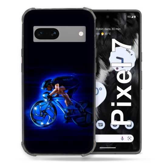 Coque Renforcée Pour Google Pixel 7 Sport Cyclisme Bleu